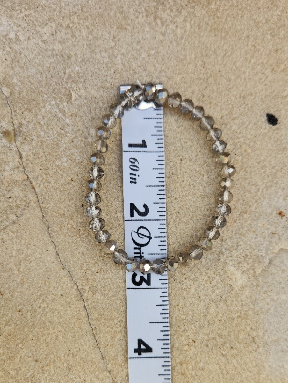 Beaded Elephant Charm Bracelet Set Rhinestone Spacers Silver Neutral Tones - Picture 10 of 12